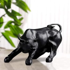 Share Market Angry Bull – Black