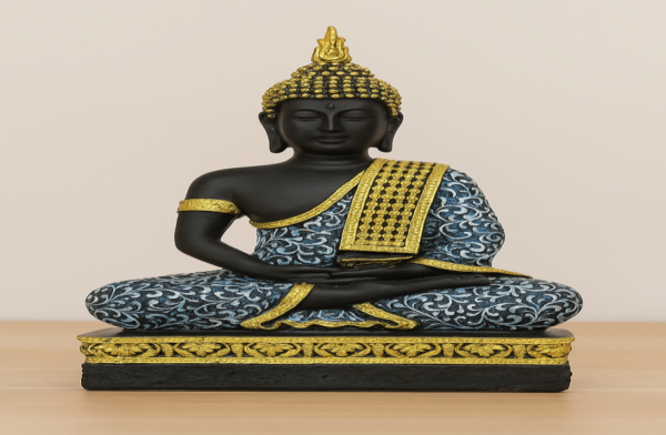 Sitting Lord Buddha – Tranquility in Blue