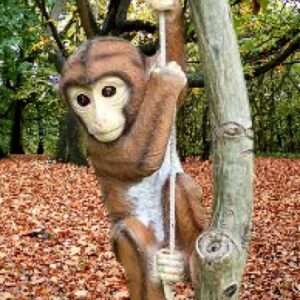 Hanging Monkey Resin Statue