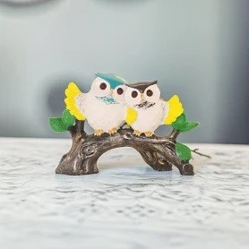 TWO OWL ON BRANCH
